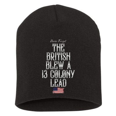The British Blew A 13 Colony Lead Short Acrylic Beanie