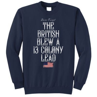 The British Blew A 13 Colony Lead Tall Sweatshirt