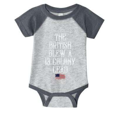 The British Blew A 13 Colony Lead Infant Baby Jersey Bodysuit