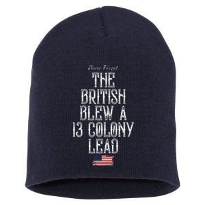 The British Blew A 13 Colony Lead Short Acrylic Beanie