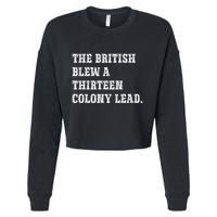 The British Blew A 13 Colony Lead Funny Philadelphia Cropped Pullover Crew