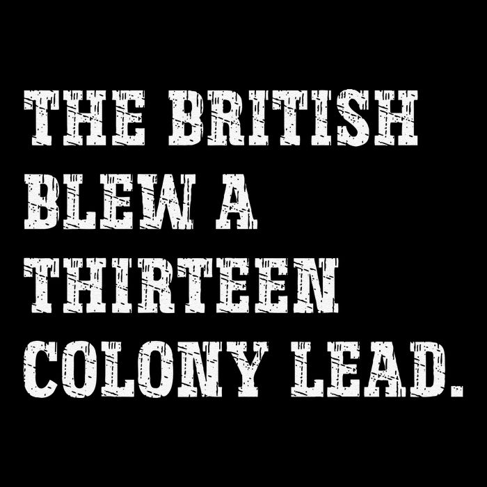 The British Blew A 13 Colony Lead Funny Philadelphia Cropped Pullover Crew