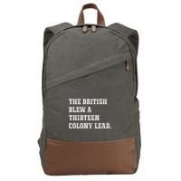 The British Blew A 13 Colony Lead Funny Philadelphia Cotton Canvas Backpack