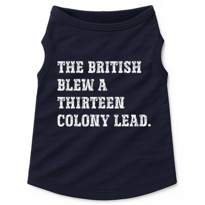 The British Blew A 13 Colony Lead Funny Philadelphia Doggie Tank