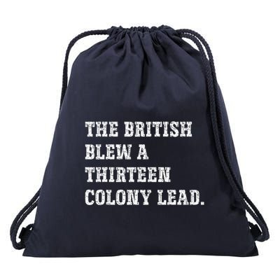 The British Blew A 13 Colony Lead Funny Philadelphia Drawstring Bag