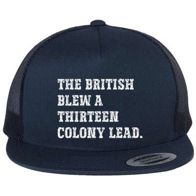 The British Blew A 13 Colony Lead Funny Philadelphia Flatbill Hat