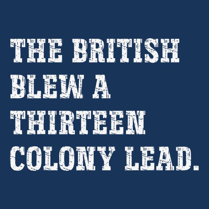The British Blew A 13 Colony Lead Funny Philadelphia 16 in Basic Backpack
