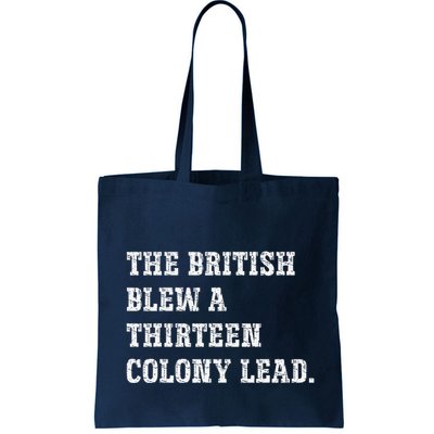 The British Blew A 13 Colony Lead Funny Philadelphia Bag