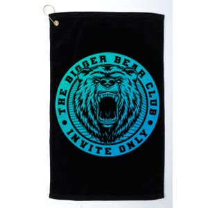 The Bigger Bear Club Mom Dad Nana Gift Platinum Collection Golf Towel