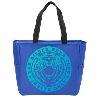 The Bigger Bear Club Mom Dad Nana Gift Zip Tote Bag