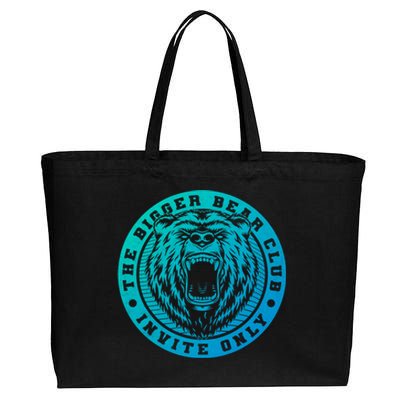 The Bigger Bear Club Mom Dad Nana Gift Cotton Canvas Jumbo Tote