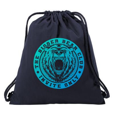 The Bigger Bear Club Mom Dad Nana Gift Drawstring Bag