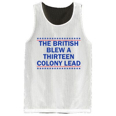 The British Blew A Thirteen Colony Lead Funny 4th Of July Mesh Reversible Basketball Jersey Tank