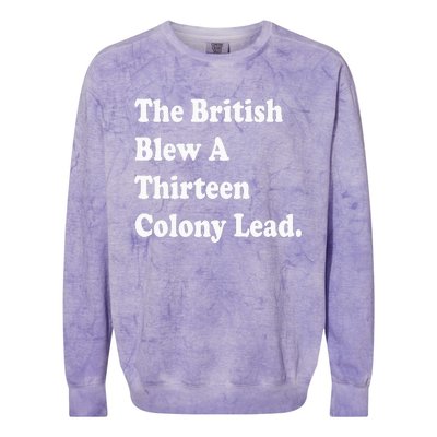 The British Blew A Thirteen Colony Lead Red Philadelphia Colorblast Crewneck Sweatshirt