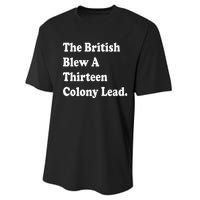 The British Blew A Thirteen Colony Lead Red Philadelphia Performance Sprint T-Shirt