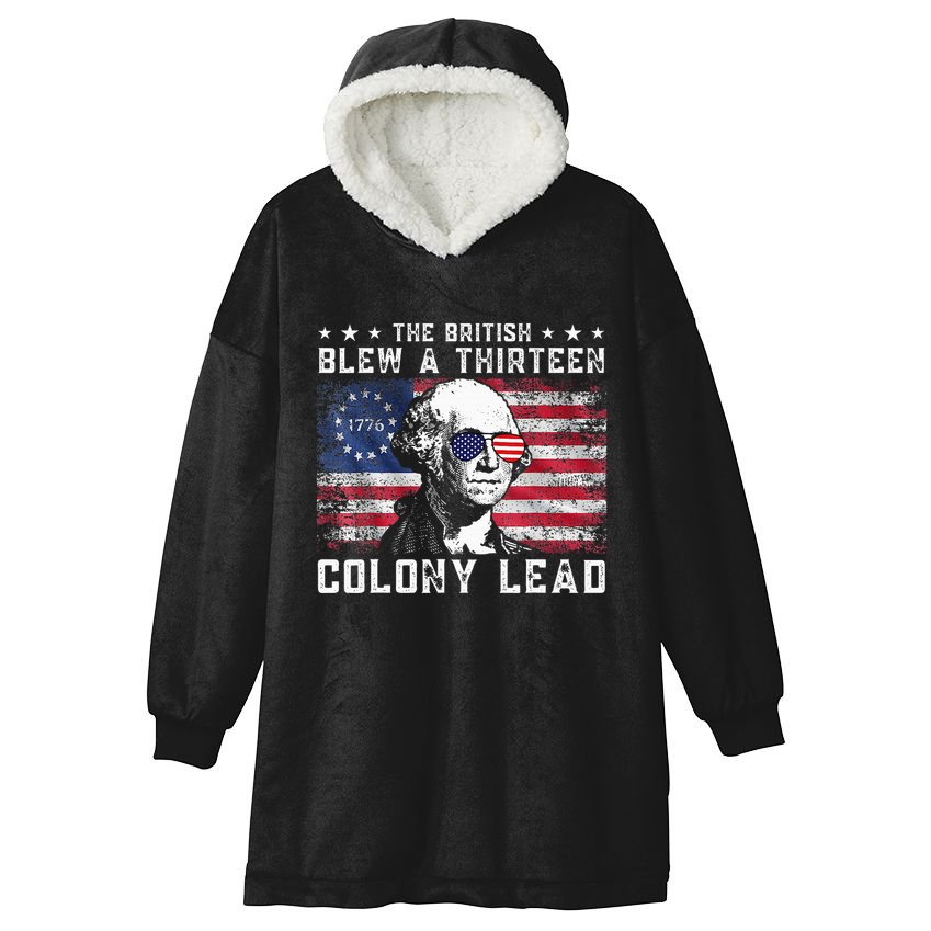 The British Blew A Thirteen Colony Lead Hooded Wearable Blanket