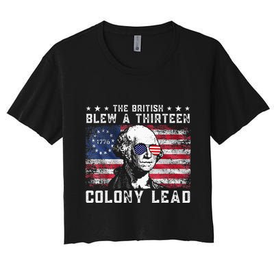 The British Blew A Thirteen Colony Lead Crop Top