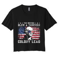 The British Blew A Thirteen Colony Lead Women's Crop Top Tee