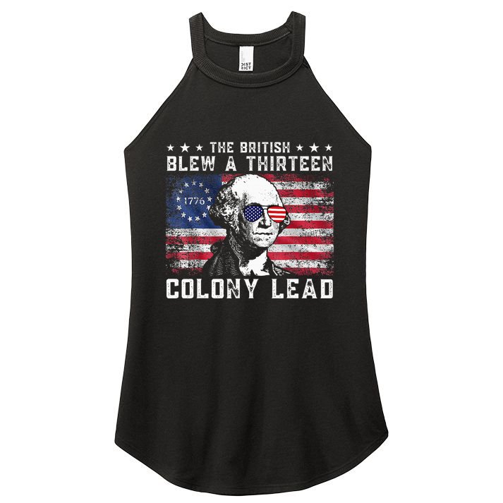 The British Blew A Thirteen Colony Lead Women's Perfect Tri Rocker Tank