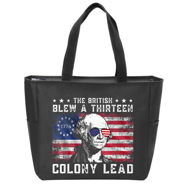 The British Blew A Thirteen Colony Lead Zip Tote Bag
