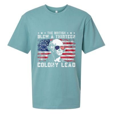 The British Blew A Thirteen Colony Lead Sueded Cloud Jersey T-Shirt
