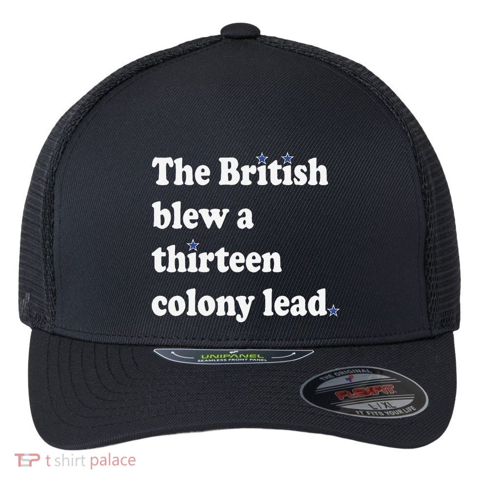 The British Blew A Thirteen Colony Lead Flexfit Unipanel Trucker Cap