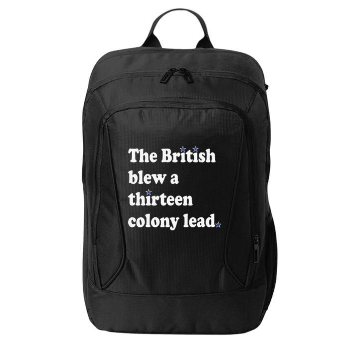 The British Blew A Thirteen Colony Lead City Backpack