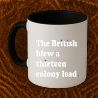 The British Blew A Thirteen Colony Lead Mug