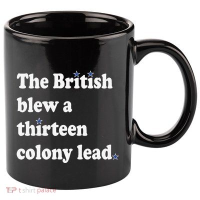 The British Blew A Thirteen Colony Lead 11oz C Handle Ceramic Mug