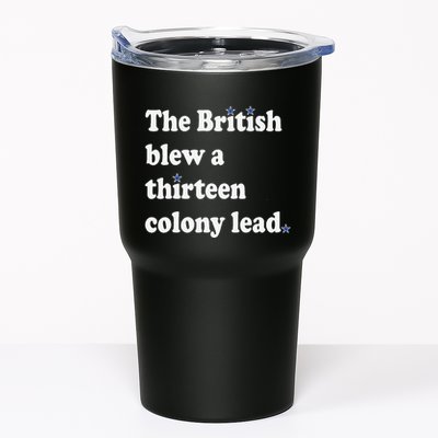 The British Blew A Thirteen Colony Lead Tumbler