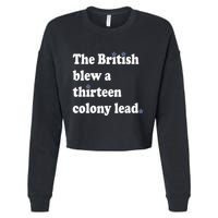 The British Blew A Thirteen Colony Lead Cropped Pullover Crew