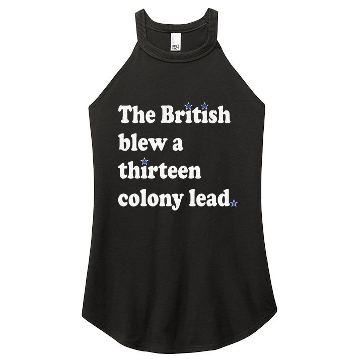 The British Blew A Thirteen Colony Lead Women's Perfect Tri Rocker Tank