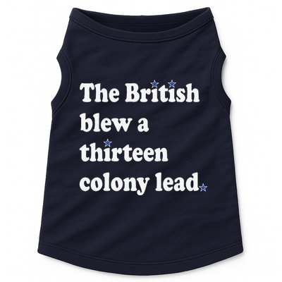 The British Blew A Thirteen Colony Lead Doggie Tank