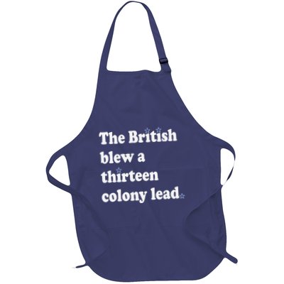 The British Blew A Thirteen Colony Lead Apron