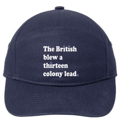The British Blew A Thirteen Colony Lead 7-Panel Snapback Hat