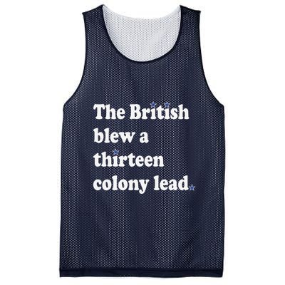 The British Blew A Thirteen Colony Lead Mesh Reversible Basketball Jersey Tank