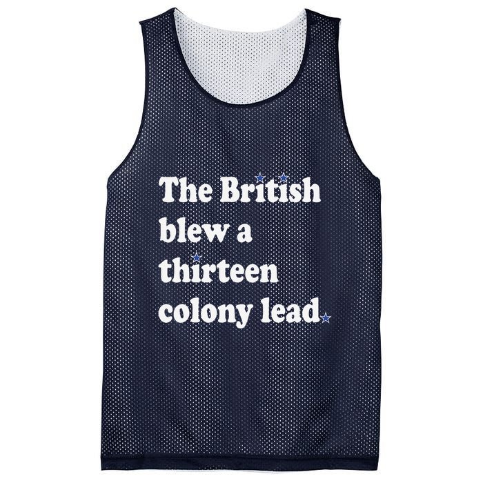 The British Blew A Thirteen Colony Lead Mesh Reversible Basketball Jersey Tank