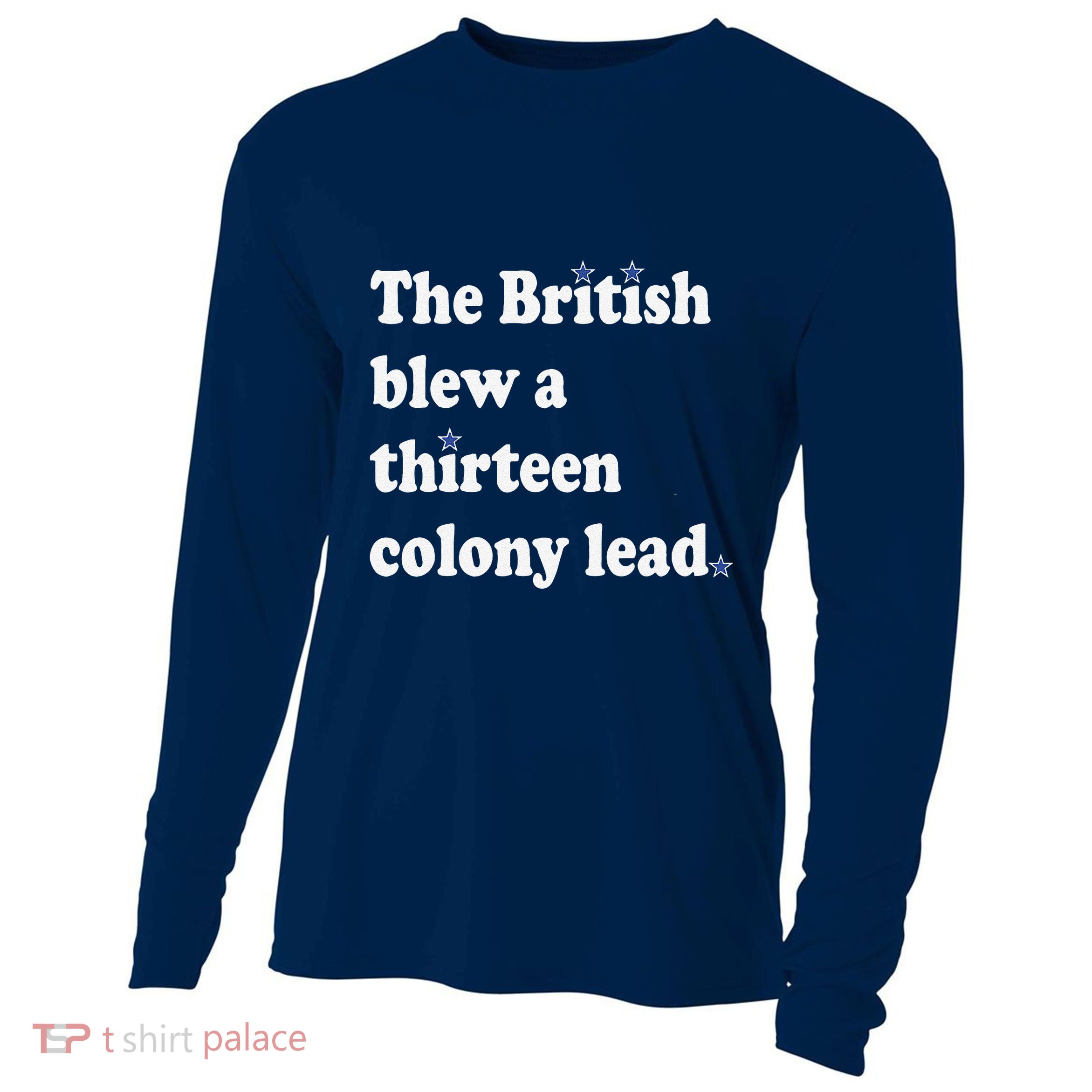 The British Blew A Thirteen Colony Lead Cooling Performance Long Sleeve Crew