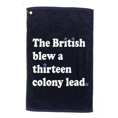 The British Blew A Thirteen Colony Lead Golf Towel