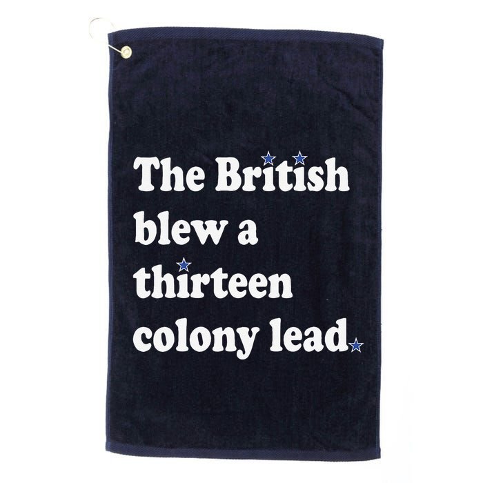 The British Blew A Thirteen Colony Lead Golf Towel