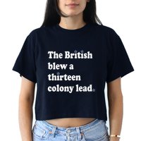 The British Blew A Thirteen Colony Lead Crop Top