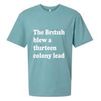 The British Blew A Thirteen Colony Lead Sueded Cloud Jersey T-Shirt