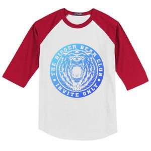 The Bigger Bear Club Mom Dad Nana Gift Kids Colorblock Raglan Jersey