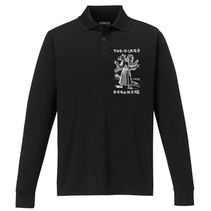 The Blood Brothers Wolf Boy Performance Long Sleeve Polo