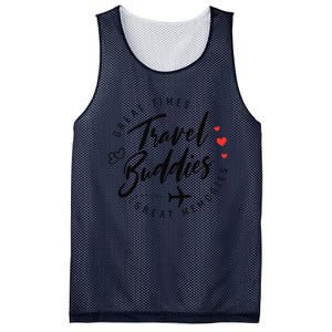 Travel Buddies Besties Trip 2024 Girl Trip Summer Vacation Mesh Reversible Basketball Jersey Tank