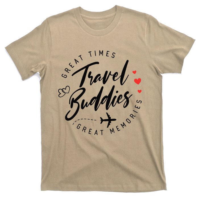 Travel Buddies Besties Trip 2024 Girl Trip Summer Vacation T-Shirt