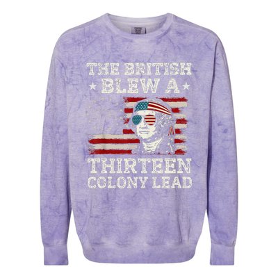 The British Blew A 13 Colony Lead Funny Colorblast Crewneck Sweatshirt