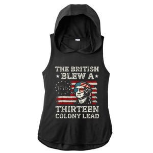 The British Blew A 13 Colony Lead Funny Ladies PosiCharge Tri-Blend Wicking Draft Hoodie Tank