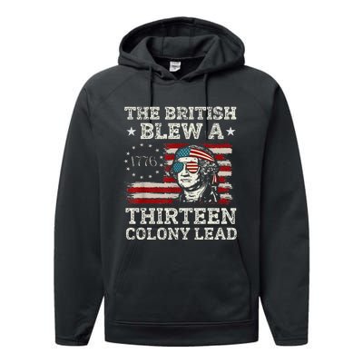 The British Blew A 13 Colony Lead Funny Performance Fleece Hoodie