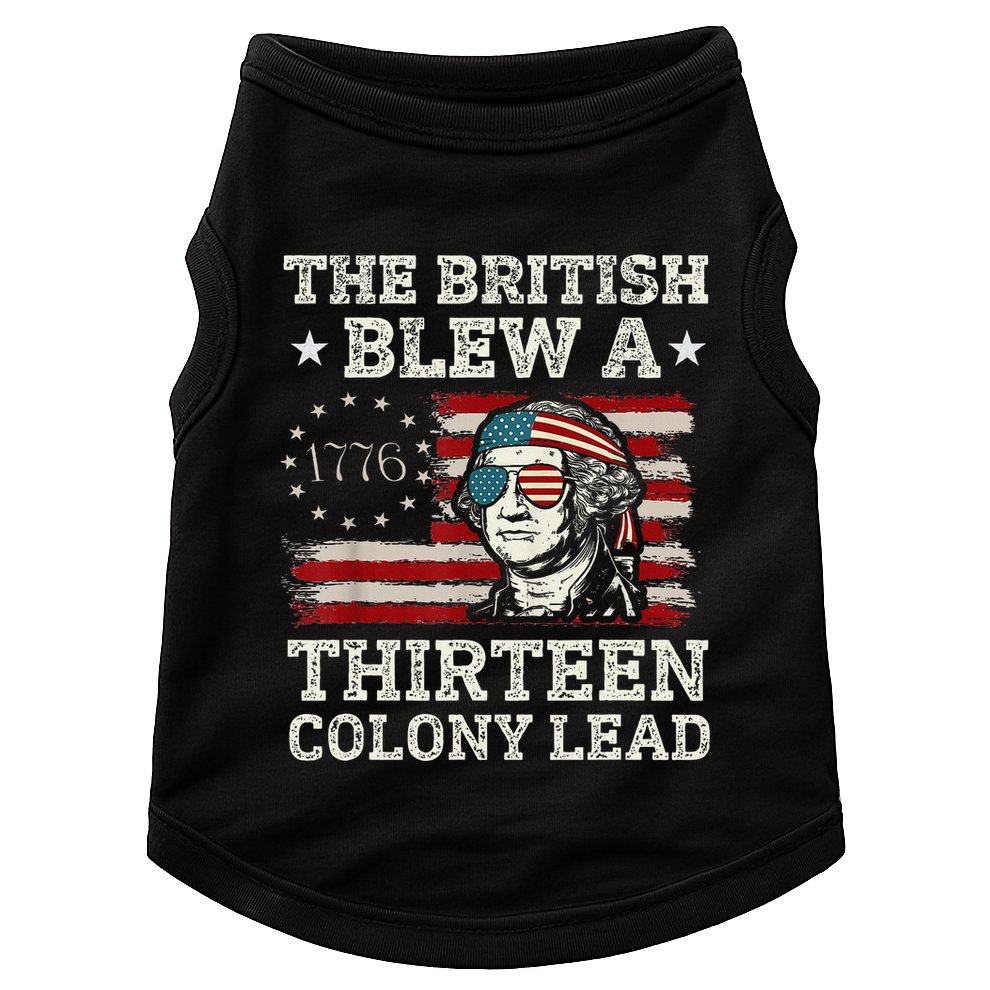 The British Blew A 13 Colony Lead Funny Doggie Tank